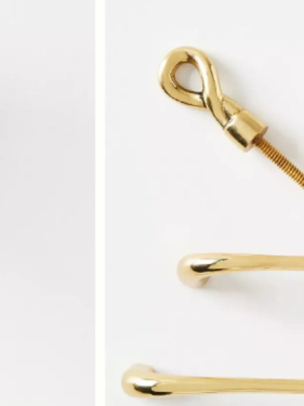 Anthropologie Carina Brass Twist Knobs, Set of 2 NWT sold out - Picture 3 of 8